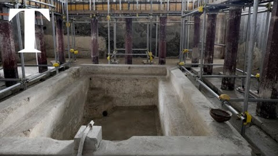 New Pompeii excavations reveal large private bath house