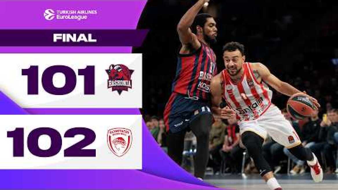 What an OVERTIME THRILLER | Baskonia – Olympiacos | BASKETBALL HIGHLIGHTS R21 2024-25