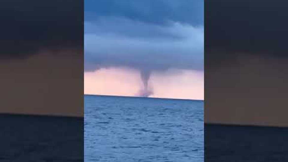 Υδροστρόβιλος στη Ζάκυνθο