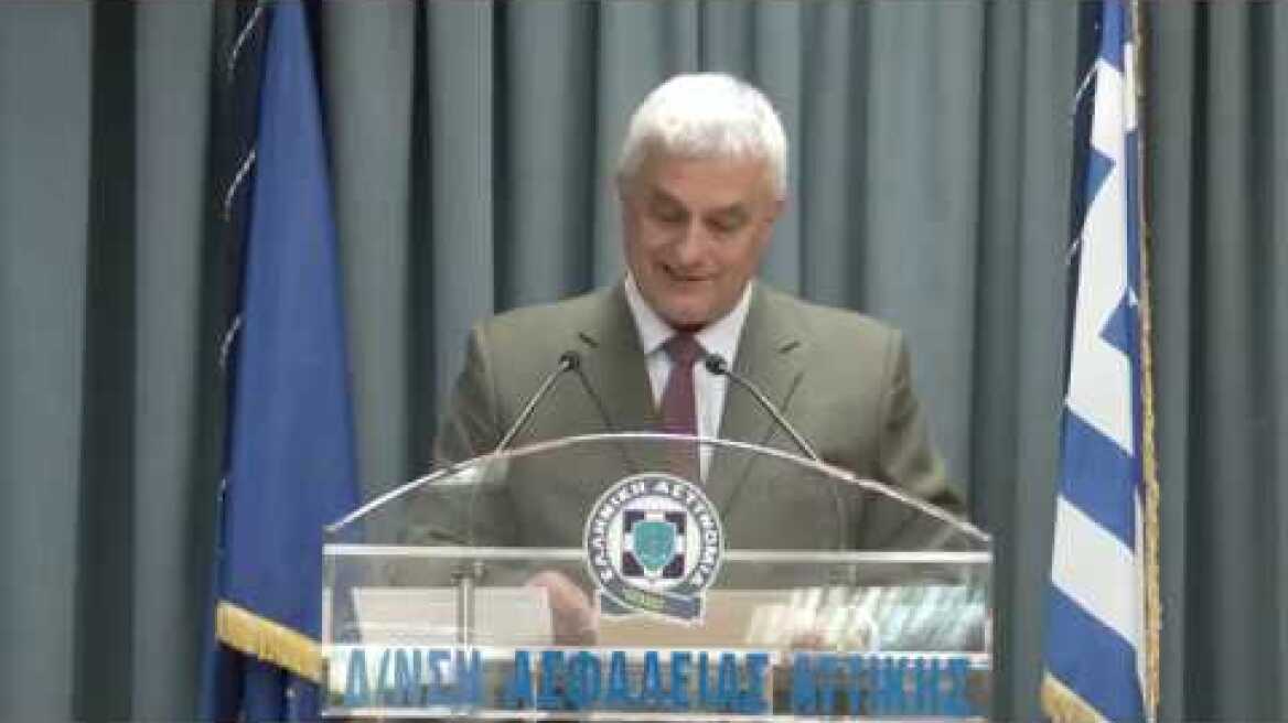 Δηλώσεις σχετικά με εξάρθρωση εγκληματικής οργάνωσης που διέπραττε εκβιάσεις και απάτες σε βάρος...