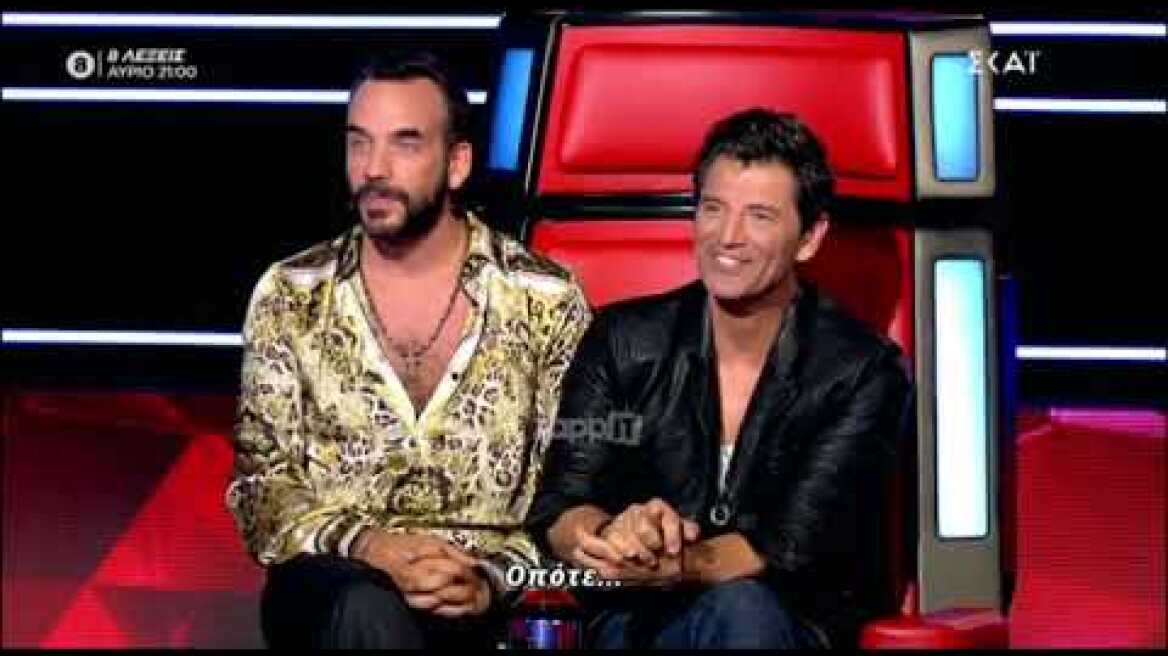 The Voice - "Έλιωνε" ο Μουζουράκης με την Ελιόνα και προσπαθησε να τραγουδήσει ακόμα και ρώσικα