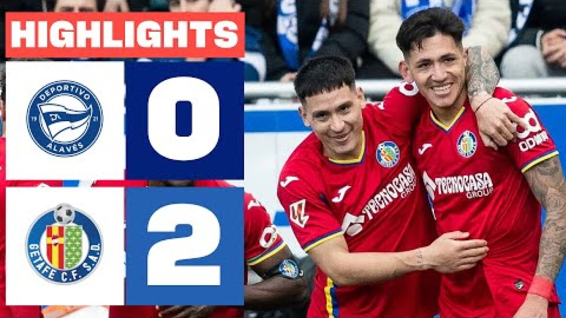 DEPORTIVO ALAVÉS 0 - 2 GETAFE CF | RESUMEN LALIGA EA SPORTS