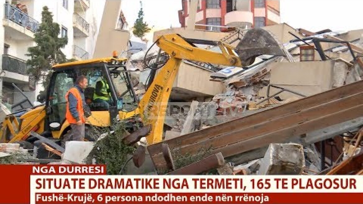 Report TV - Dyshohet për viktima nga Kosova te hoteli i shembur në Durrës