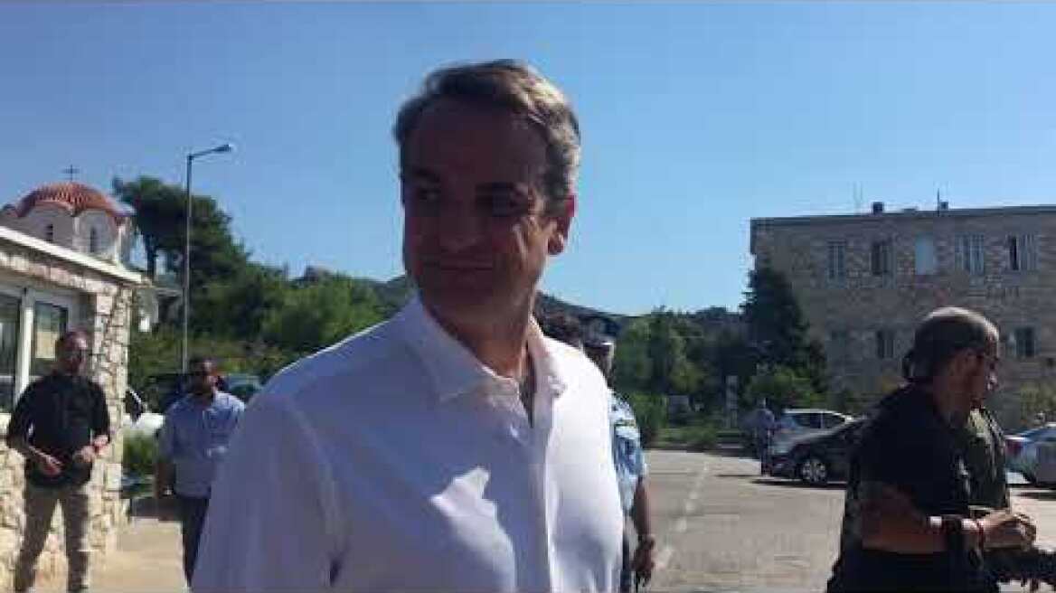 Κυριάκος Μητσοτάκης: Αυτοψία στις πληγείσες περιοχές της Πεντέλης