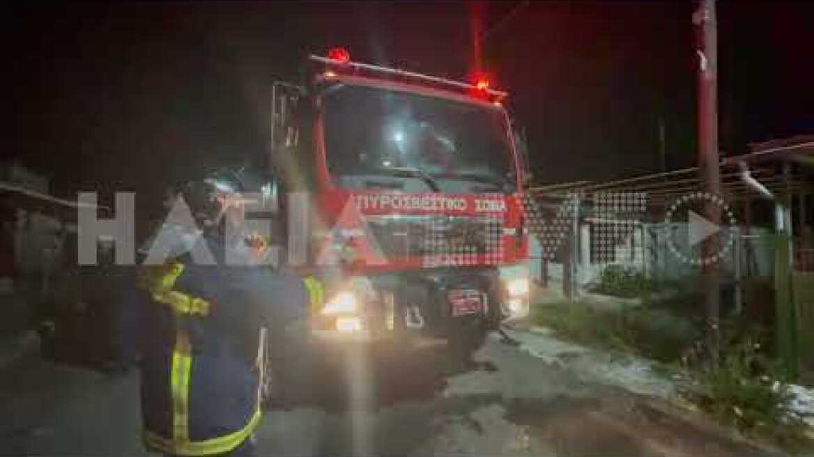 ilialive.gr - Πυρκαγιά κατέστρεψε ολοσχερώς εξοχική κατοικία στη Σπιάντζα