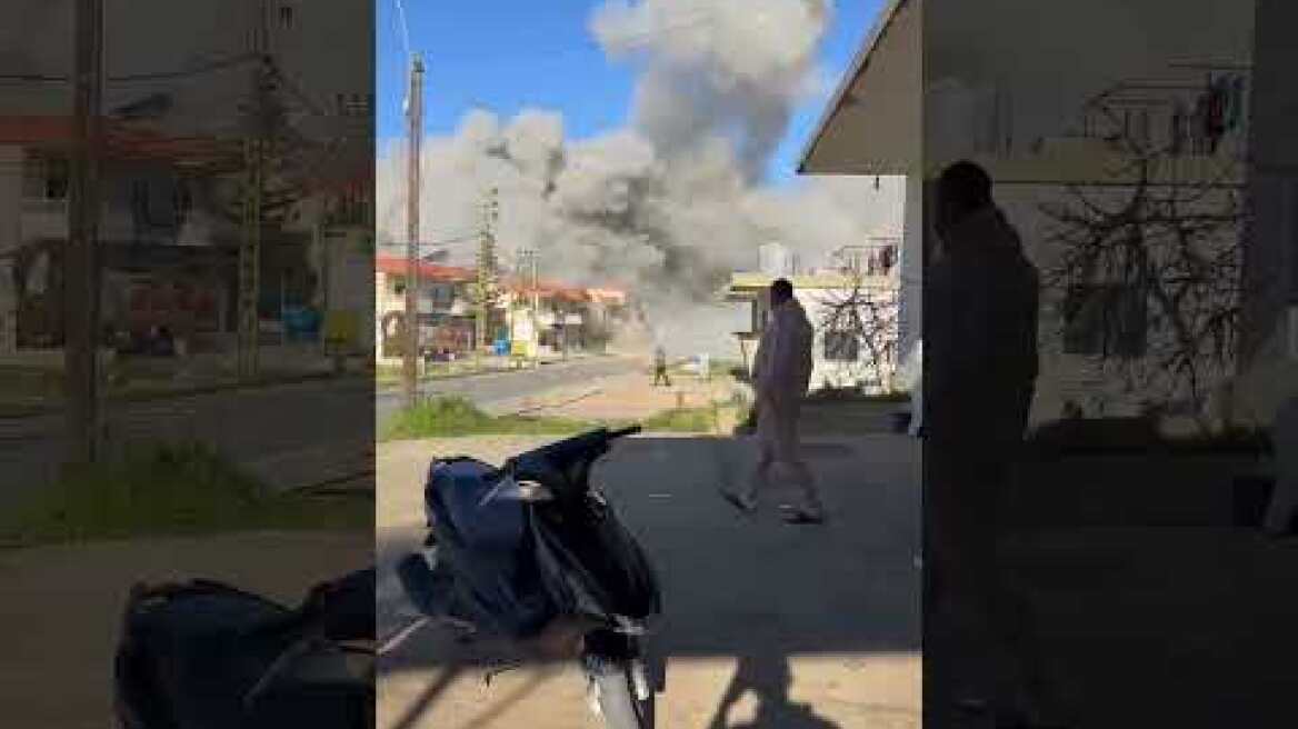 Ισραηλινός βομβαρδισμός στον Λίβανο, κοντά στη Σιδώνα