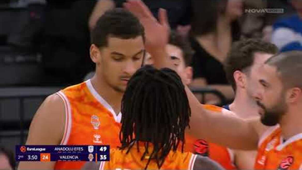 Αναντολού Εφές – Βαλένθια: 107-90 (MD26, 03/02/2026)