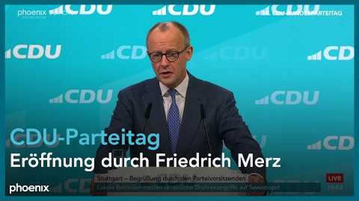 CDU-Parteitag: Eröffnung durch Friedrich Merz am 20.02.26