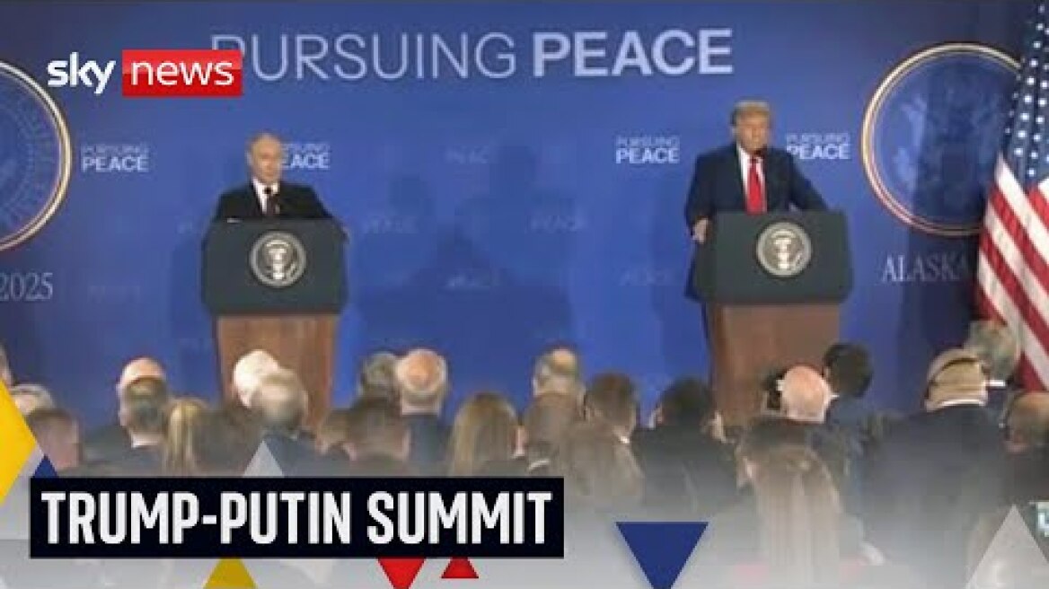 Trump and Putin full news conference following Alaska summit