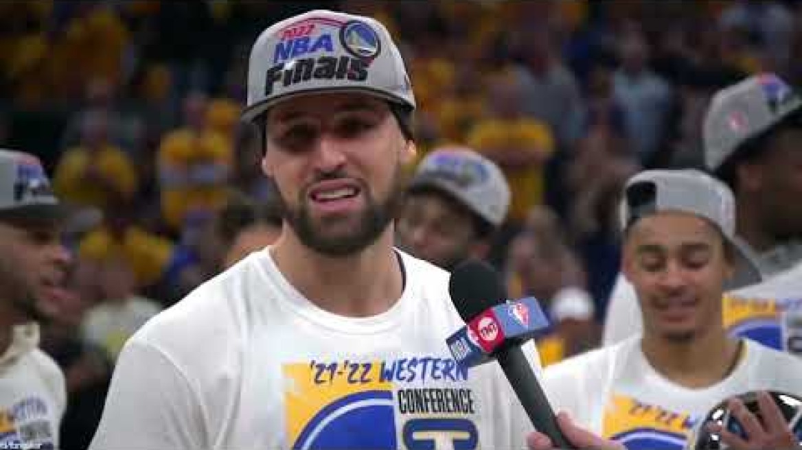 Klay Thompson emotional response on how he's feeling after reaching the Finals