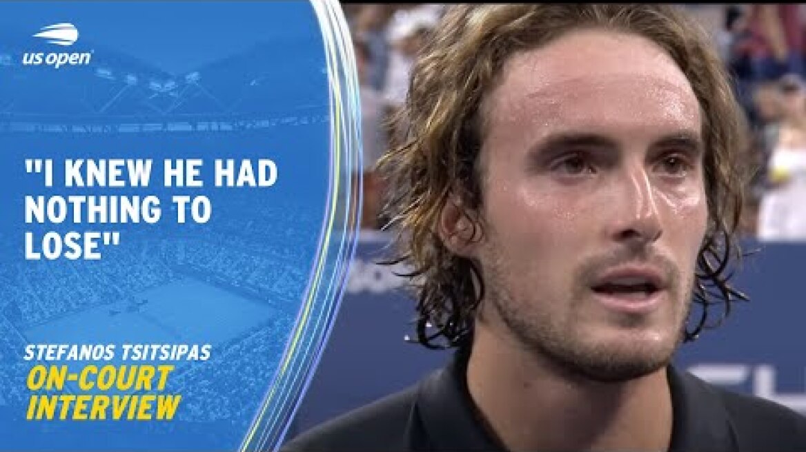 Stefanos Tsitsipas On-Court Interview | 2023 US Open Round 1