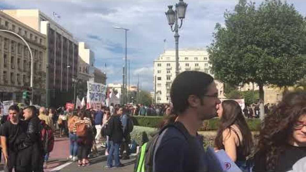 Μαθητική συγκέντρωση στα προπύλαια