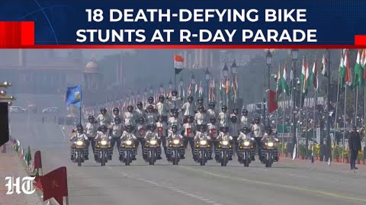 Republic Day: 18 Death-Defying Bike Stunts At 2026 Parade; All-Women Contingent Steals The Show