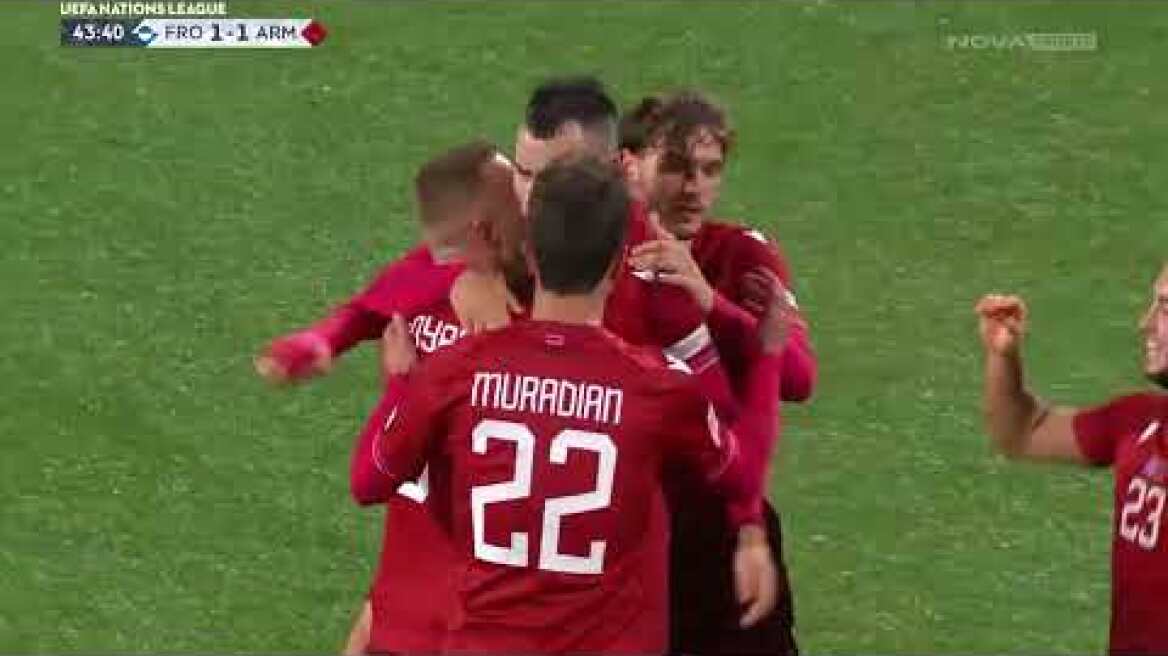 N. Φερόες – Αρμενία: 2-2 (MD 3, 10/10/2024)