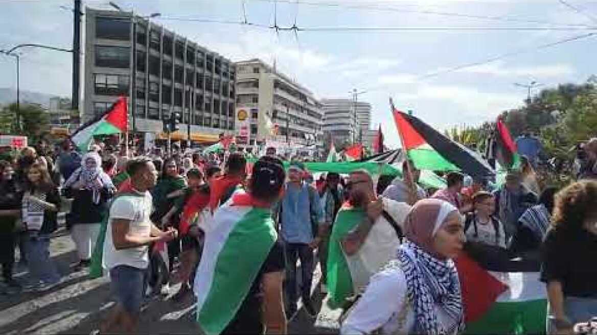 Διαμαρτυρία στην πρεσβεία του Ισραήλ