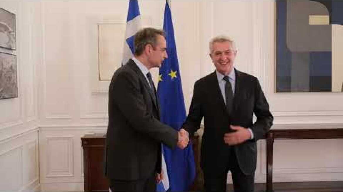 H συνάντηση του Πρωθυπουργού Κυριάκου Μητσοτάκη με τον Ύπατο Αρμοστή του ΟΗΕ για τους Πρόσφυγες