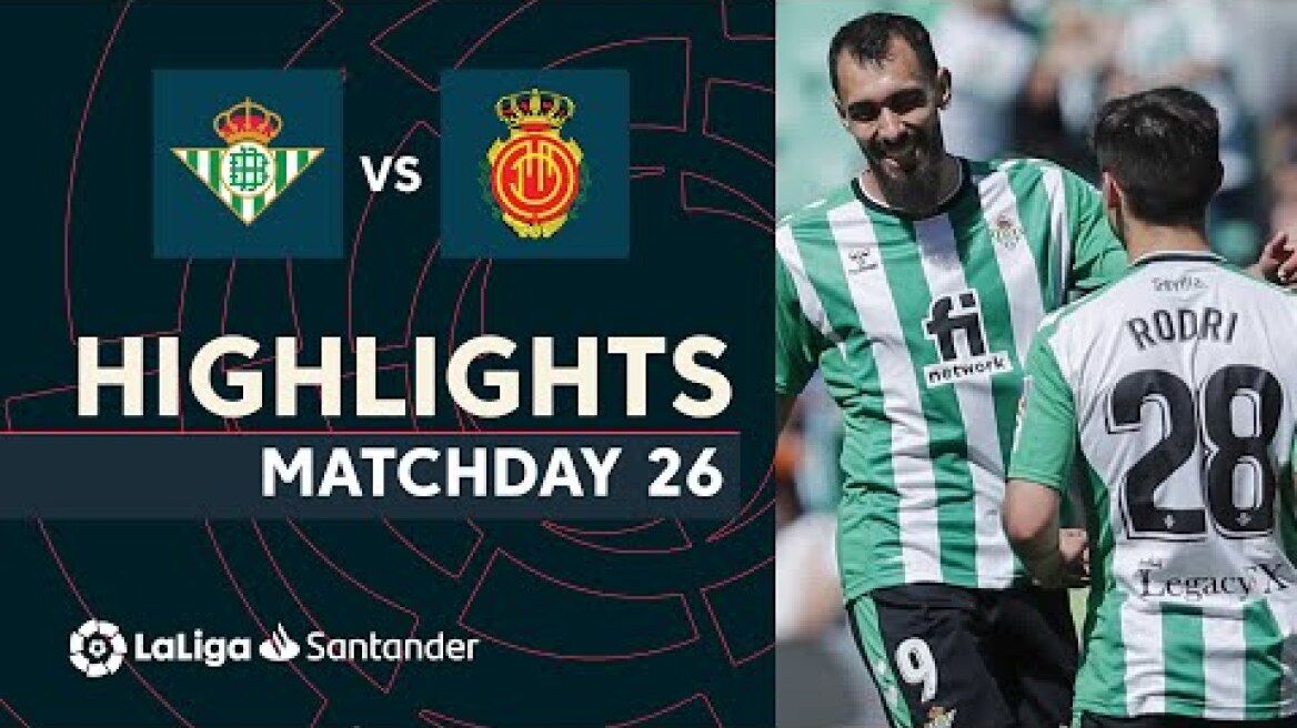 Resumen de Real Betis vs RCD Mallorca (1-0)