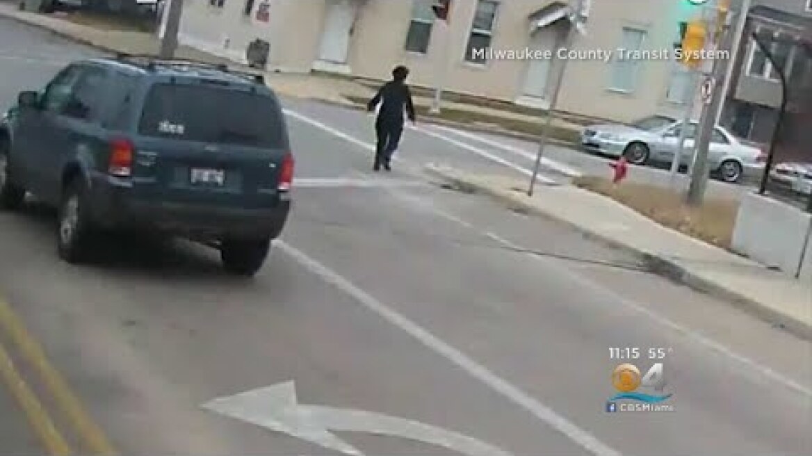 Hero Bus Driver Saves Toddler Wandering Barefoot Along Busy Roadway