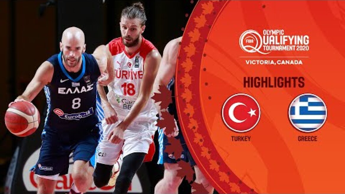 Turkey - Greece | Semi-Finals | Full Highlights - FIBA Olympic Qualifying Tournament 2020