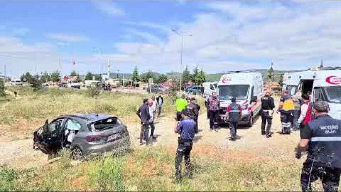 Uşak'ın Banaz ilçesinde meydana gelen kaza da Yunanistan vatandaşı kadın hayatını kaybetti.