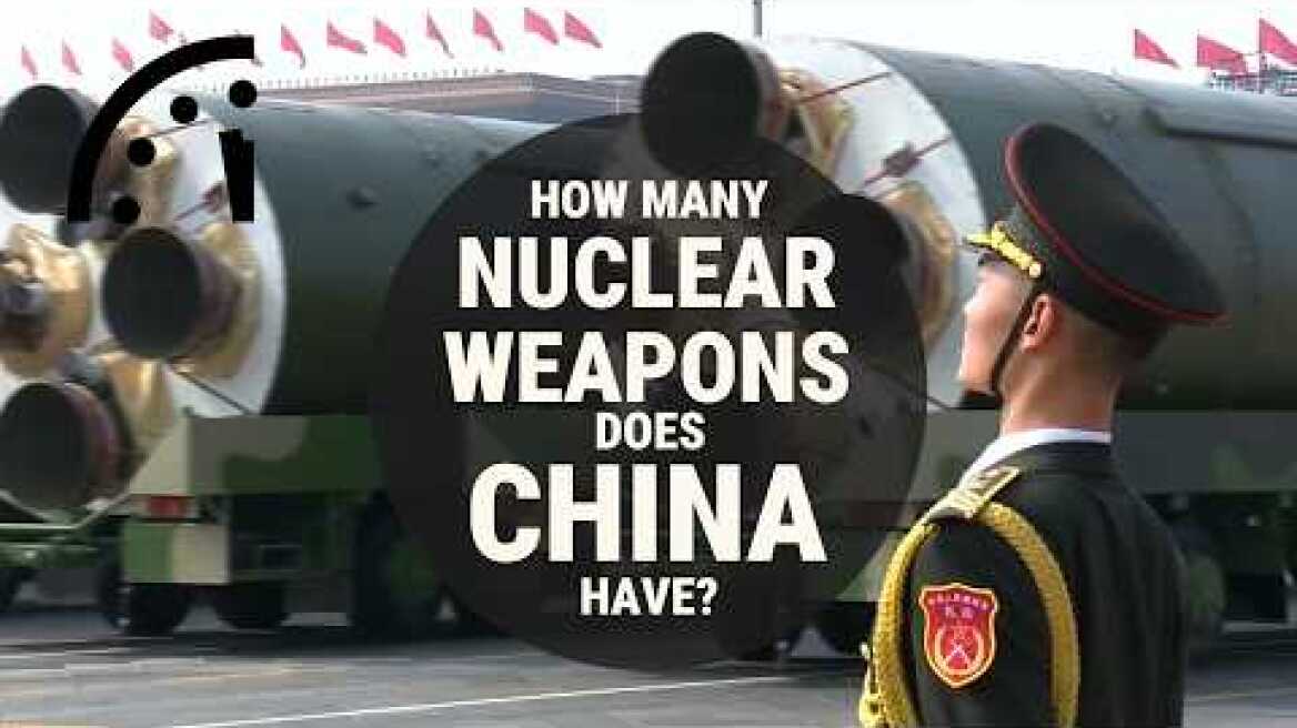 How many nuclear weapons does China have in 2025?