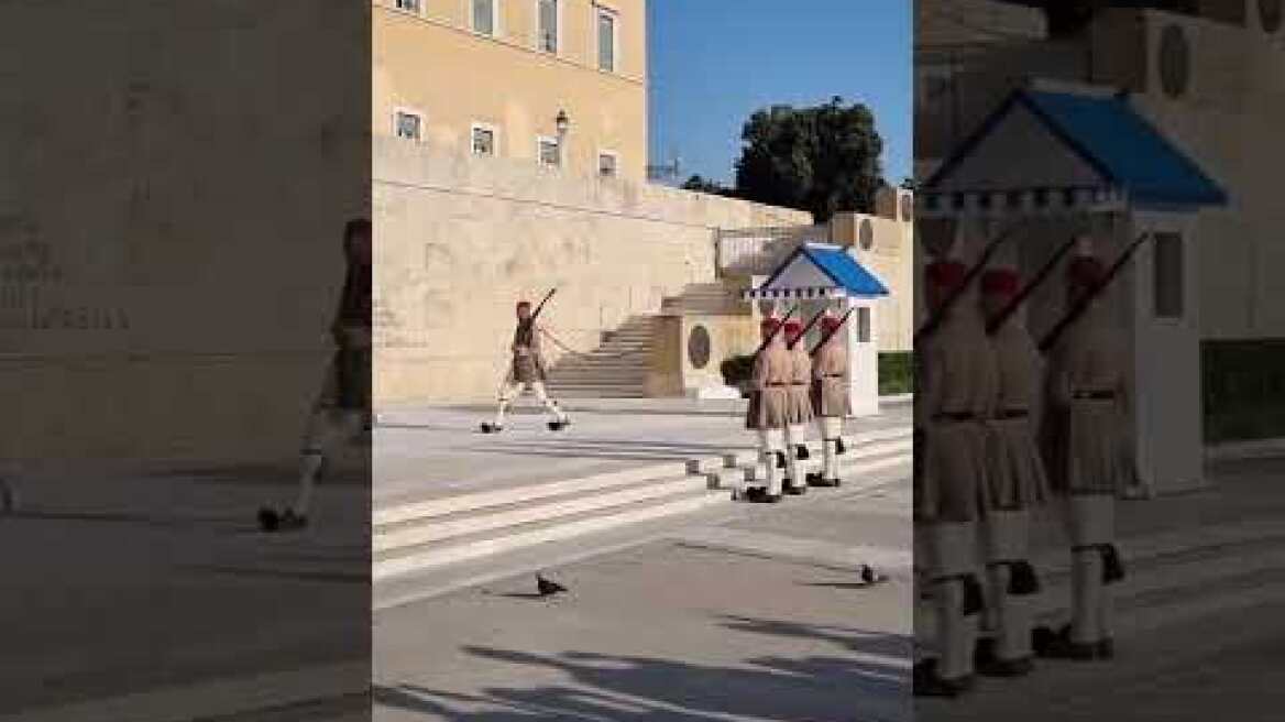 Ευζωνες: καύσωνας Σύνταγμα (3)