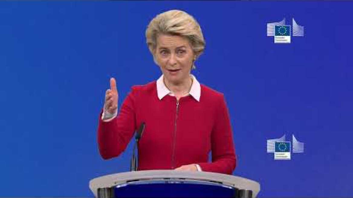 Press conference by President von der Leyen and Peter Priot on the response to COVID19