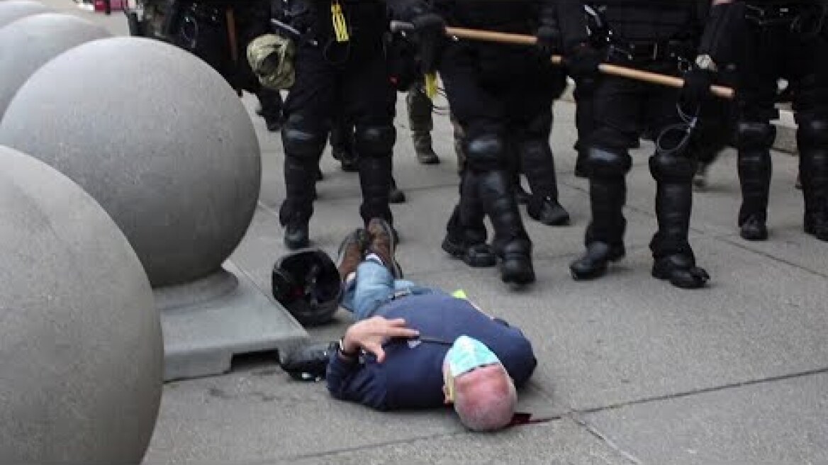 GRAPHIC CONTENT: Trump claims 75-year-old injured by cops may be 'Antifa'