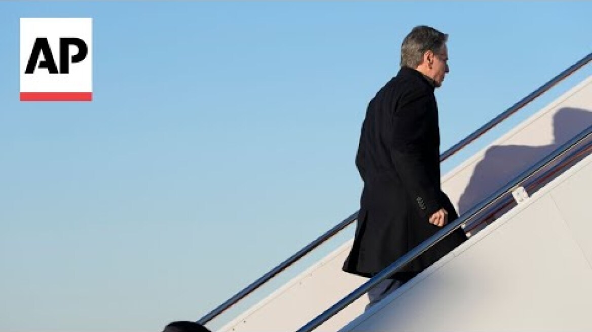 Antony Blinken departs for his fifth trip to Middle East since October