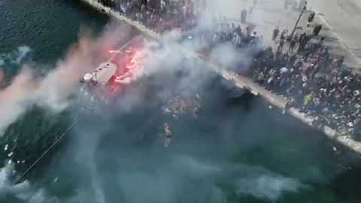 Τα Θεοφάνεια στην Ιερά νήσο Τήνο 2024 (λήψη από drone)