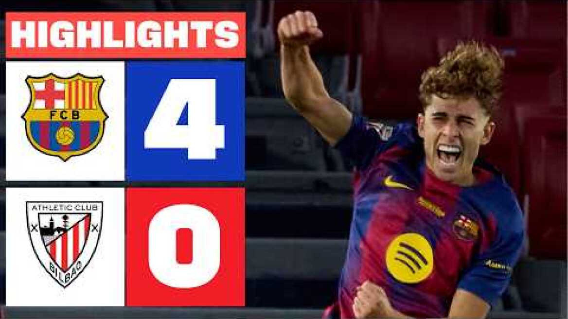 FC BARCELONA 4 - 0 ATHLETIC CLUB | RESUMEN LALIGA EA SPORTS