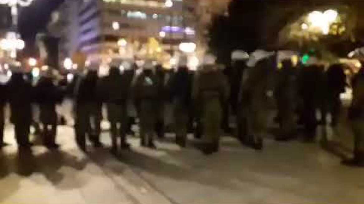 Πορεία διαμαρτυρίας για την κύρωση των Πρεσπών στο κέντρο της Αθήνας