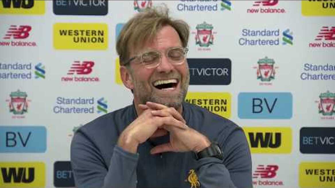 Jürgen Klopp's pre-Arsenal press conference