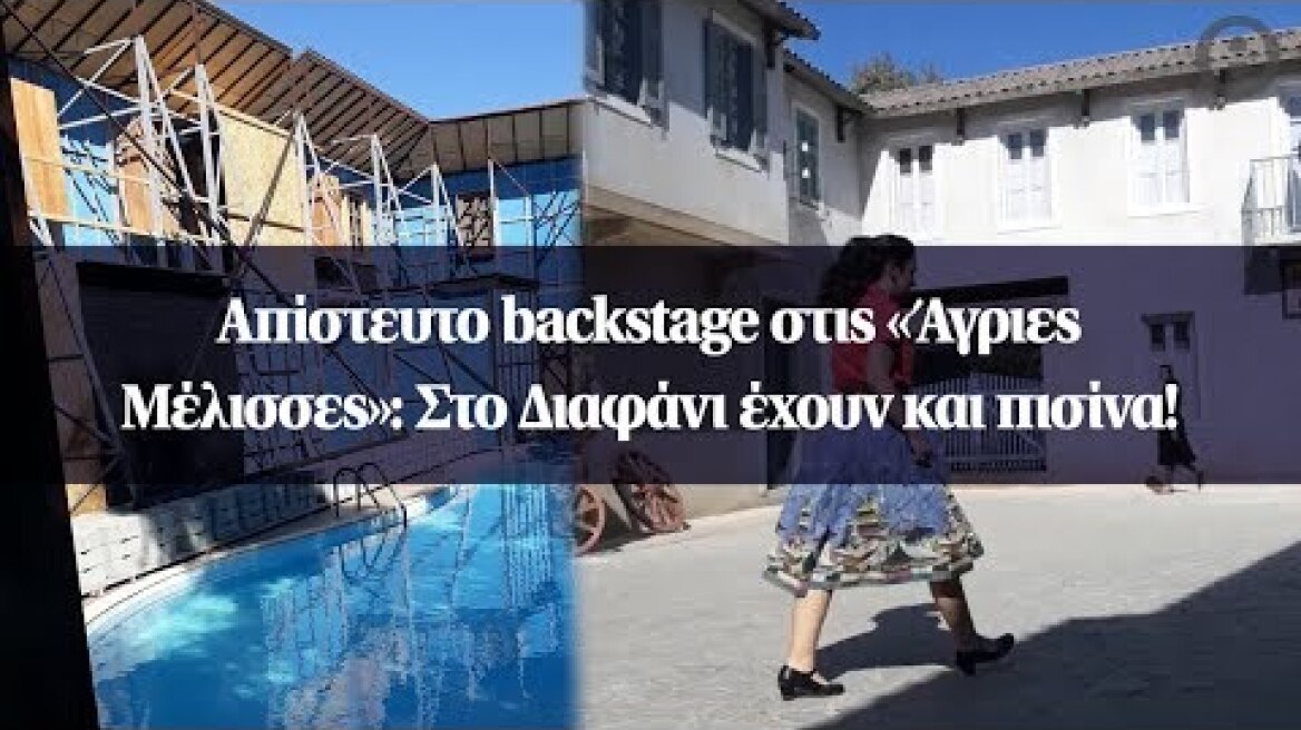 Απίστευτο backstage στις «Άγριες Μέλισσες»: Στο Διαφάνι έχουν και πισίνα!