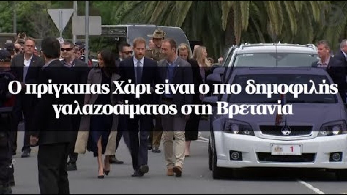 Ο πρίγκιπας Χάρι είναι ο πιο δημοφιλής γαλαζοαίματος στη Βρετανία