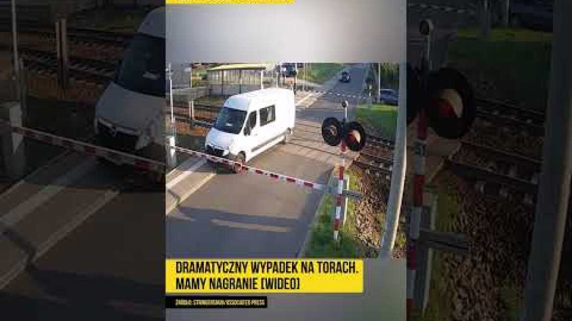 Dramatyczny wypadek na torach. Wstrząsające nagranie