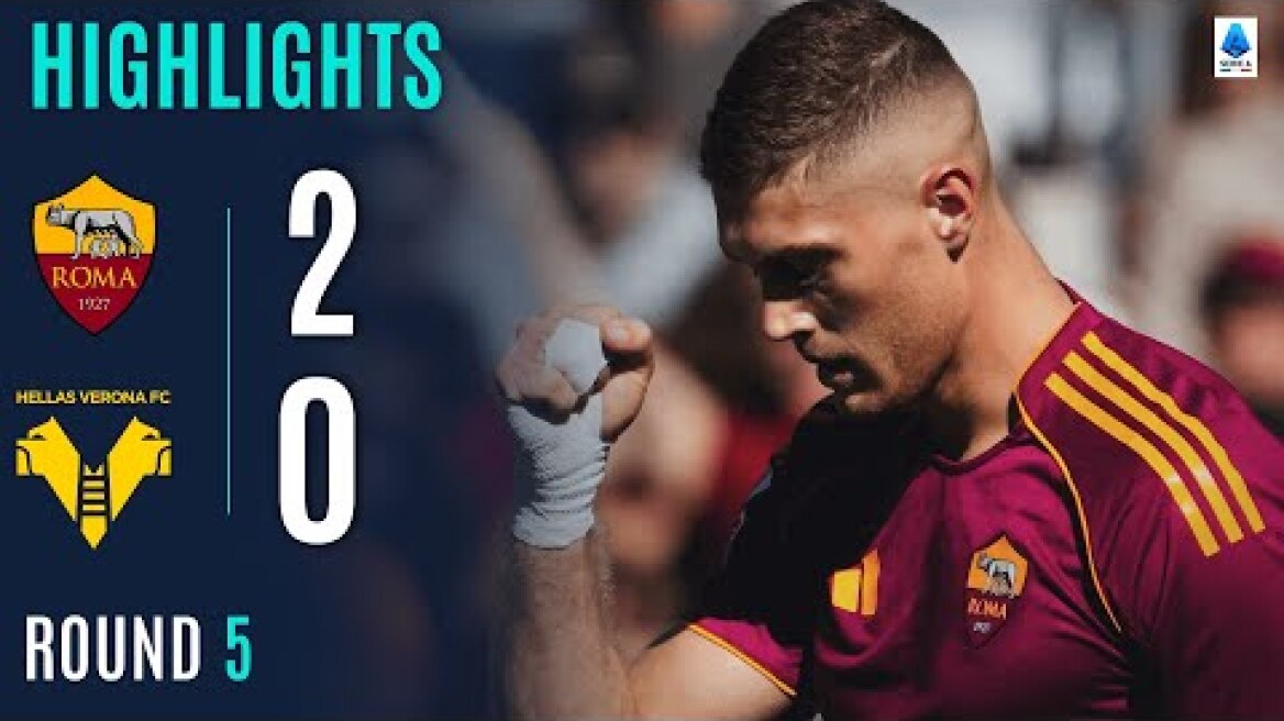 ROMA-VERONA 2-0 | HIGHLIGHTS | Gasperini wins again! | SERIE A ENILIVE 2025/26