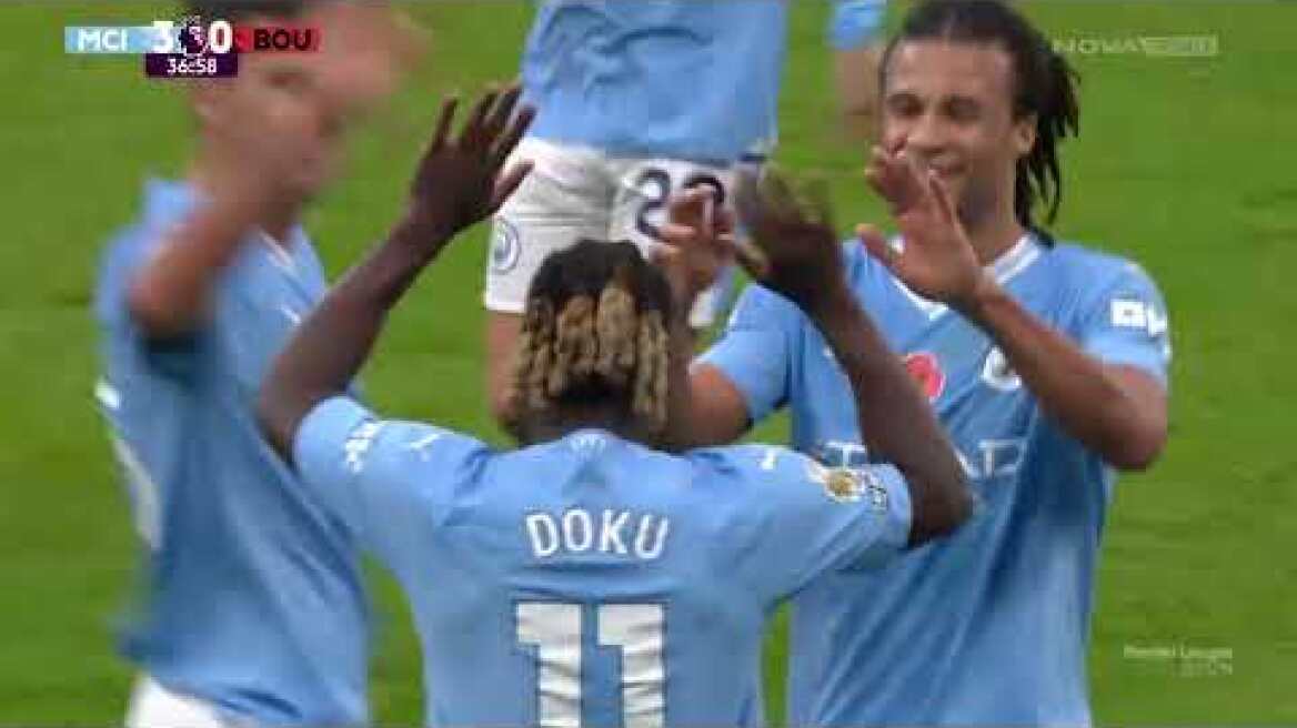 Μάντσεστερ Σίτι – Μπόρνμουθ: 6-1 (MD 11, 04/11/2023)