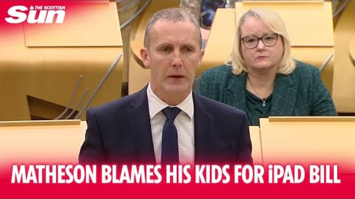 Michael Matheson blames his kids streaming football for racking up £11k iPad bill