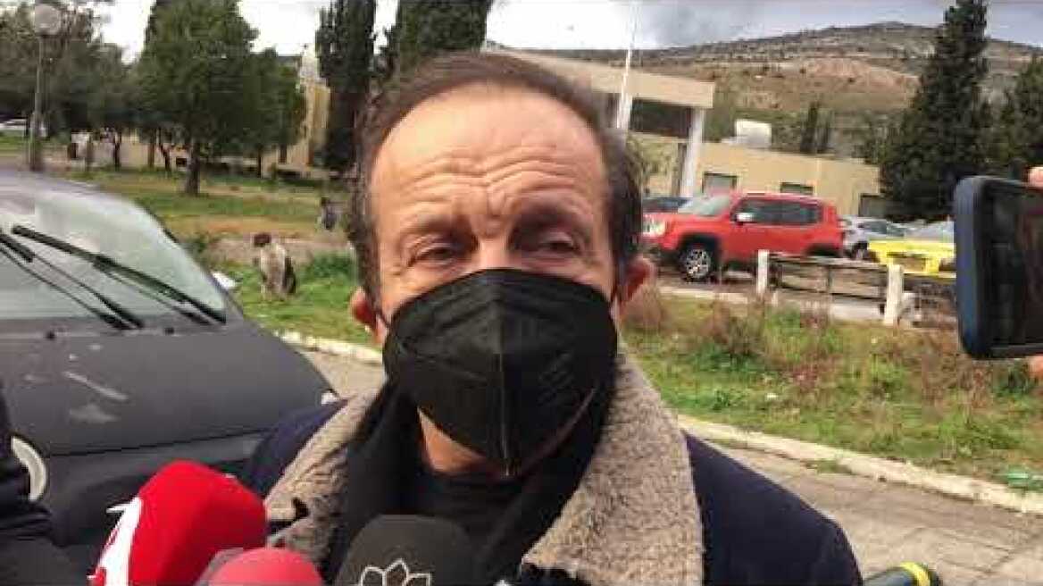 Κηδεία Πάνου Νατση / δήλωση Σπύρου Μπιμπίλα