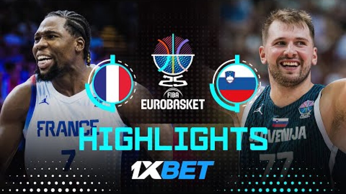 France 🇫🇷 vs Slovenia 🇸🇮 | 1XBET Highlights | FIBA EuroBasket 2025