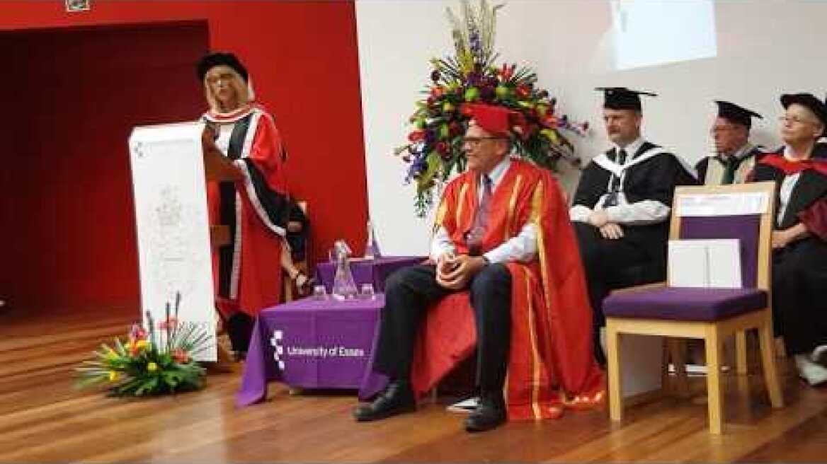 Αναγόρευση της Περιφερειάρχη Αττικής Ρ. Δούρου σε επίτιμη διδάκτορα του Παν/μιου του Essex