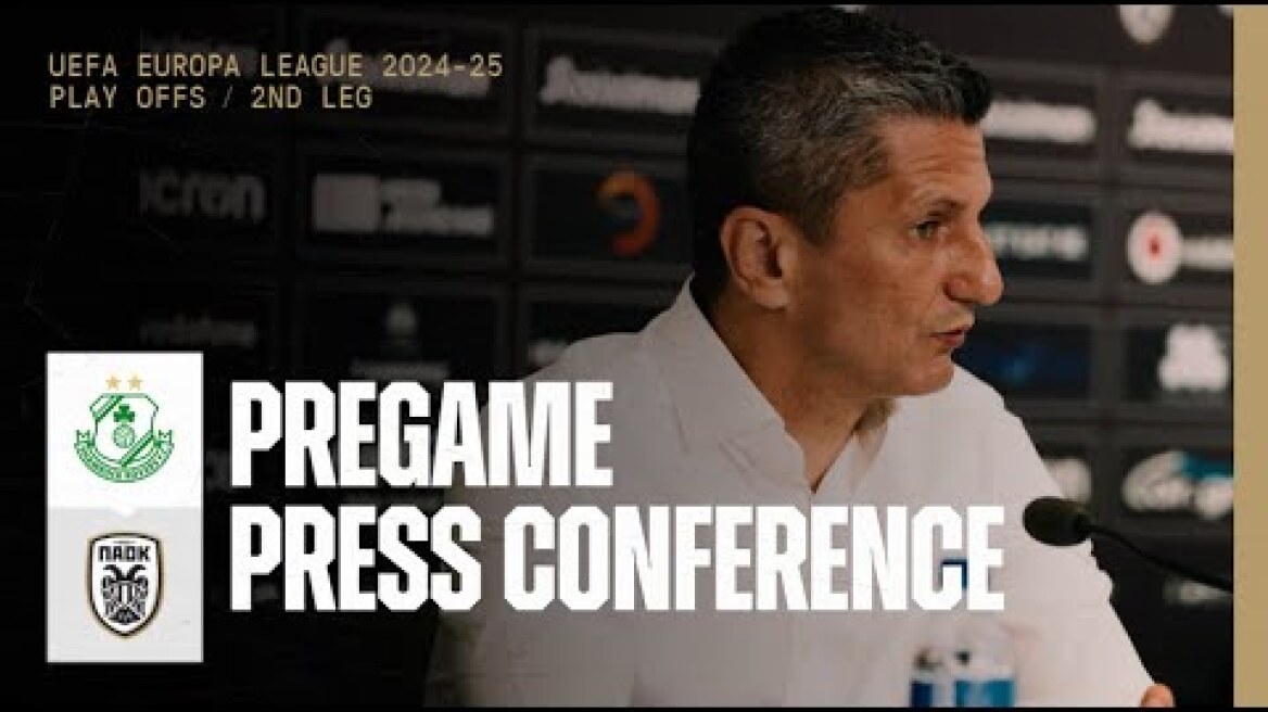 Pregame Press Conference: Shamrock Rovers Vs PAOK FC – Live PAOK TV