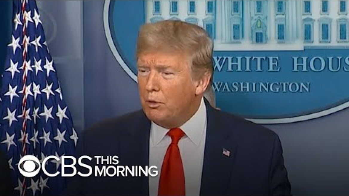 Trump at odds with medical experts over coronavirus precautions end date