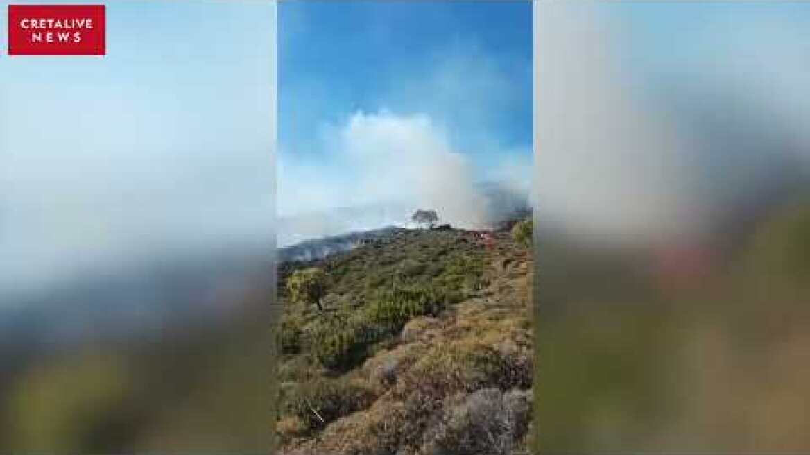 Μέτωπα φωτιάς σε Χανιά και Αστερούσια