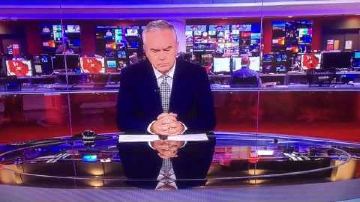 Huw Edwards goes silent on BBC News