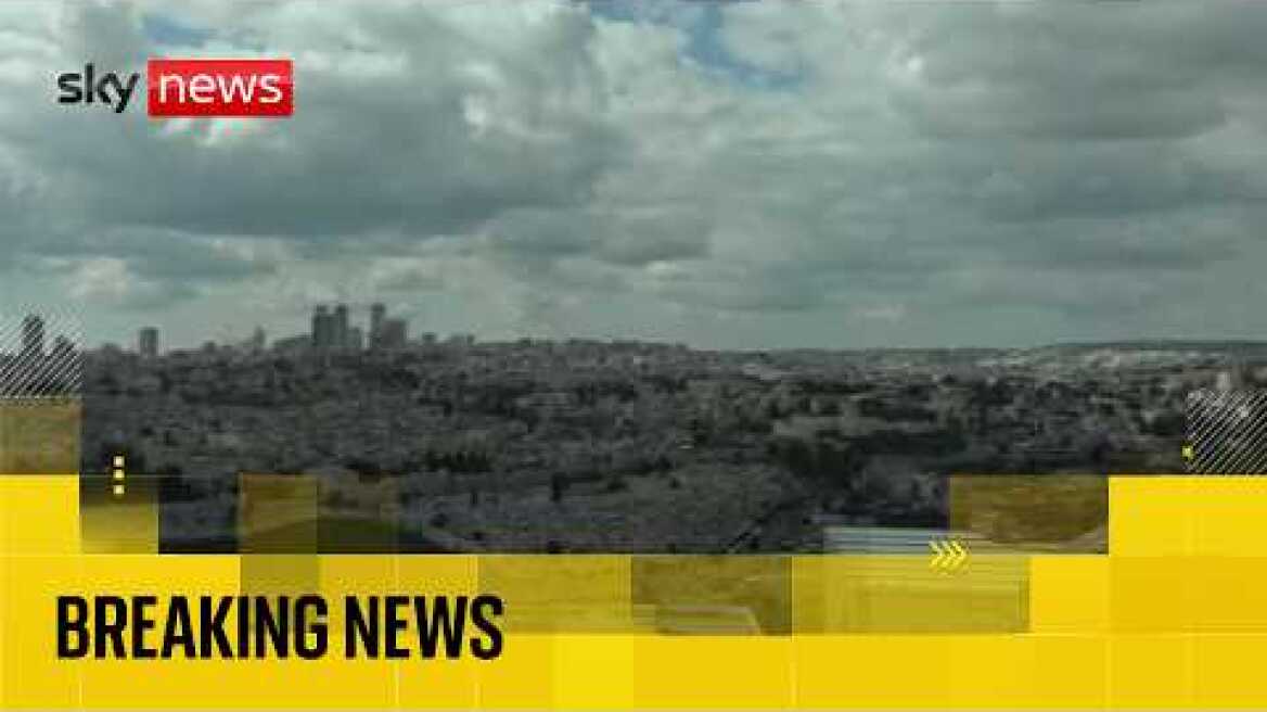 Tel Aviv and Jerusalem skylines | Iran launches 'more than 25 waves of missile and drones'