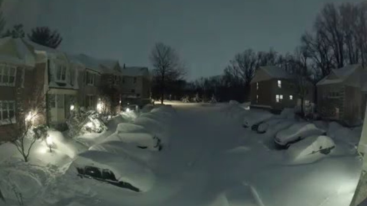 "Snowzilla" snow blizzard timelapse, Maryland, USA. January 2016.