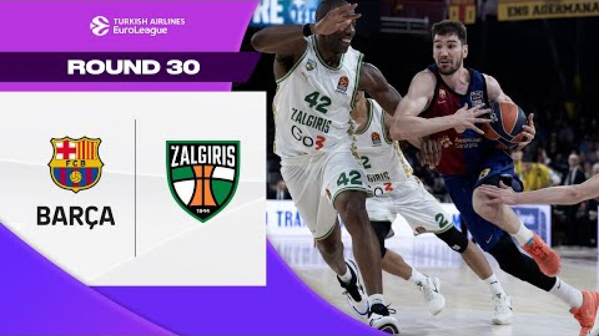 Dario Brizuela's CAREER Night SHOW | FC Barcelona - Zalgiris Kaunas | BASKETBALL HIGHLIGHTS R30 2025