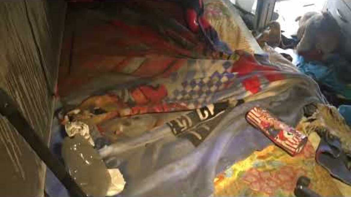 Βίντεο από το εσωτερικό του σπιτιού μετά τη φωτιά 2